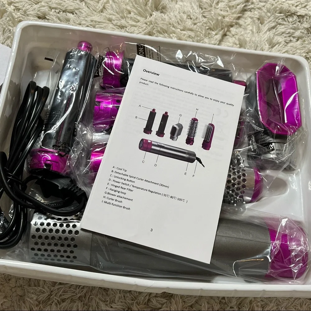 Hot Air Styler 5-in-1 Hair Multi-Tool — Purple